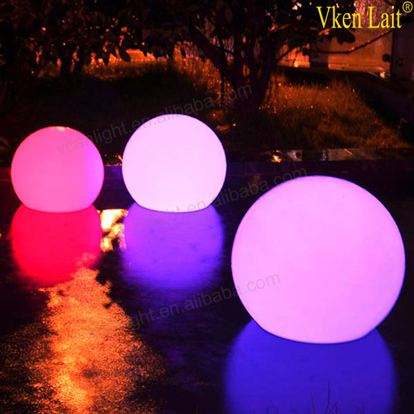 decorative outdoor led glow swimming pool ball