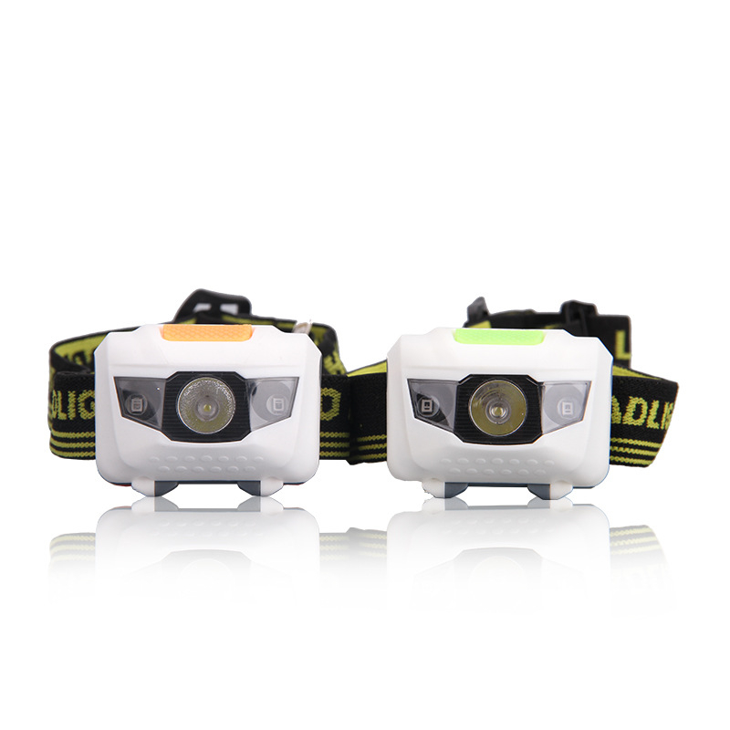 3W white LED red warning lights 3LED SOS headlamp