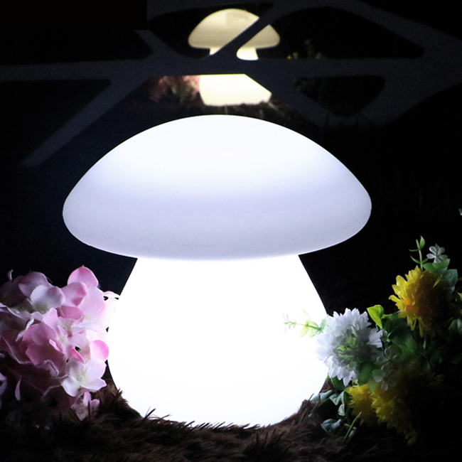 New design battery operated cordless led mushroom lamp with remote control