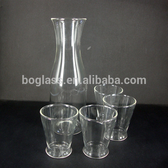 Top-quality Household Pyrex glass carafe with cups