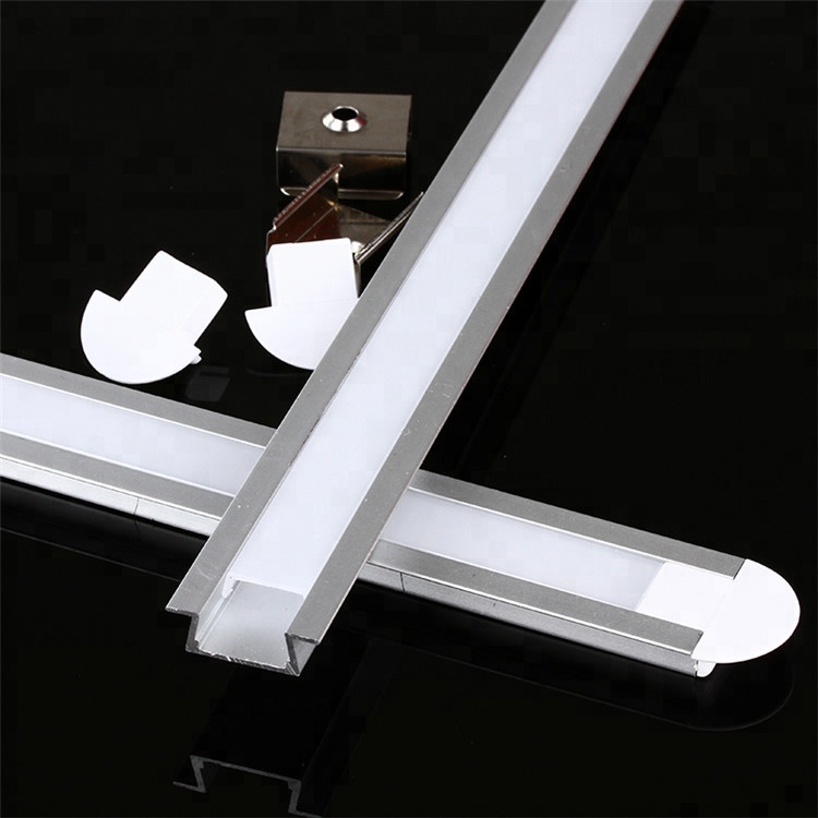 Waterproof Aluminum Trough 1M Ultra-thin Bar Light Shell 15*6 Groove Slot for LED Rigid Strip Lamp