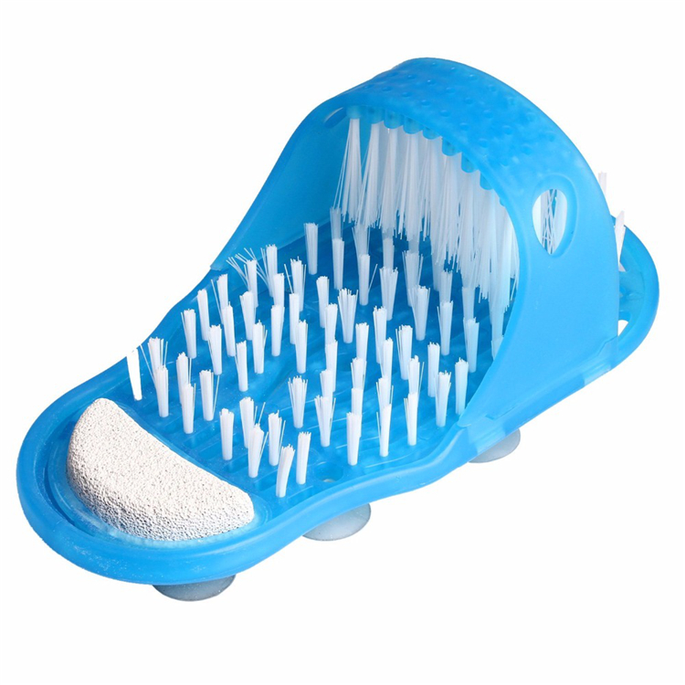 New Foot File Scrubber Foot Cleaner Massage Spa Slippers Bathroom Shower Clean Brush Blue Foot Care Treatment