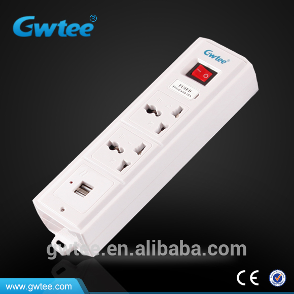 multi purpose extension socket cord power strip with individual switch