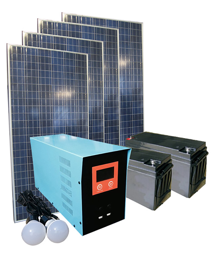 AC & DC 1000W portable solar panel kit power generator system