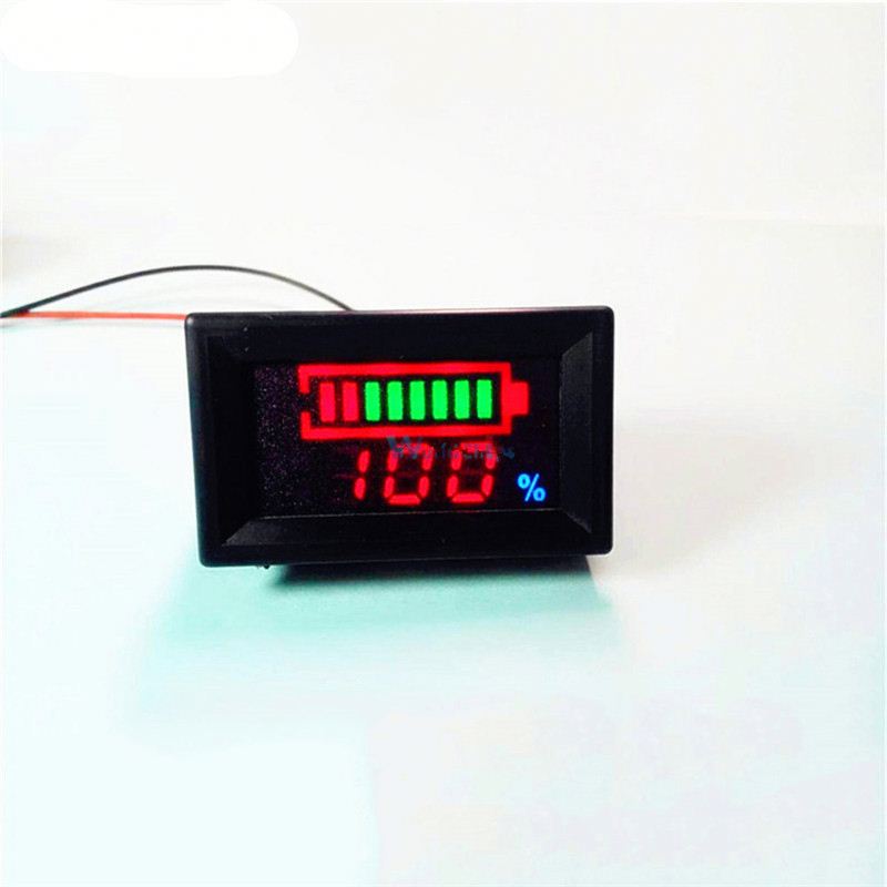 6-12V ACID Lead Battery Indicator Battery Capacity LED Tester Voltmeter Charge Level Indicator Lead-acid