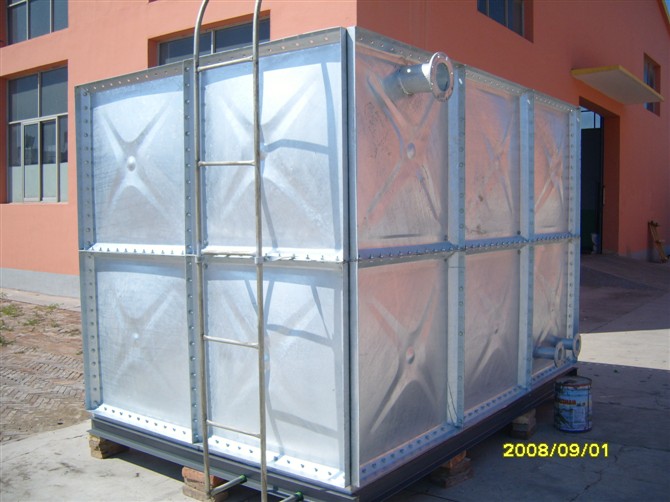 200 cbm water tank galvanized steel bolt connected water tank composite material water tank