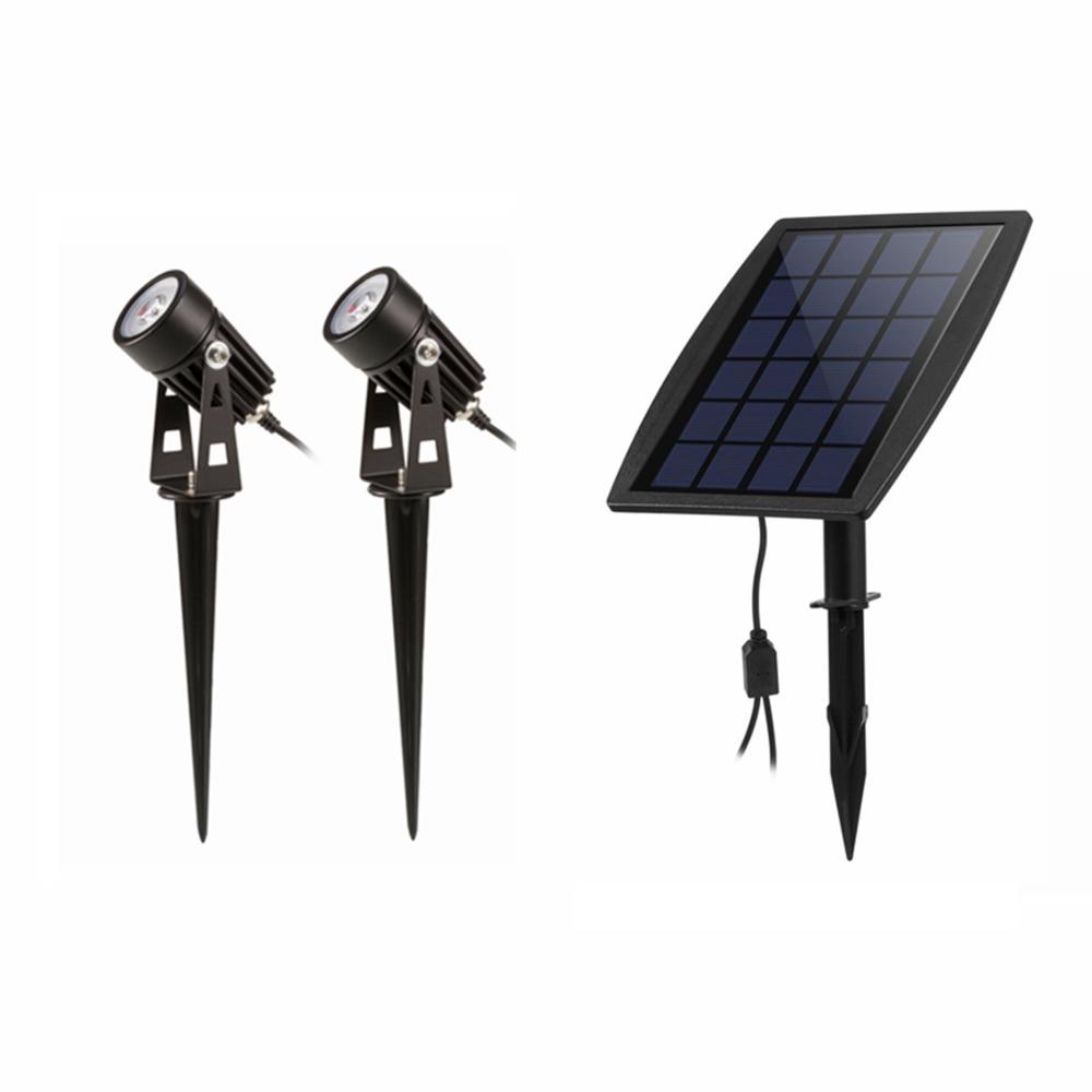 LED Landscape Solar lights Waterproof Outdoor Solar Spotlight for Backyard Driveway Patio Gardens Lawn,Dusk to Dawn Auto On Off