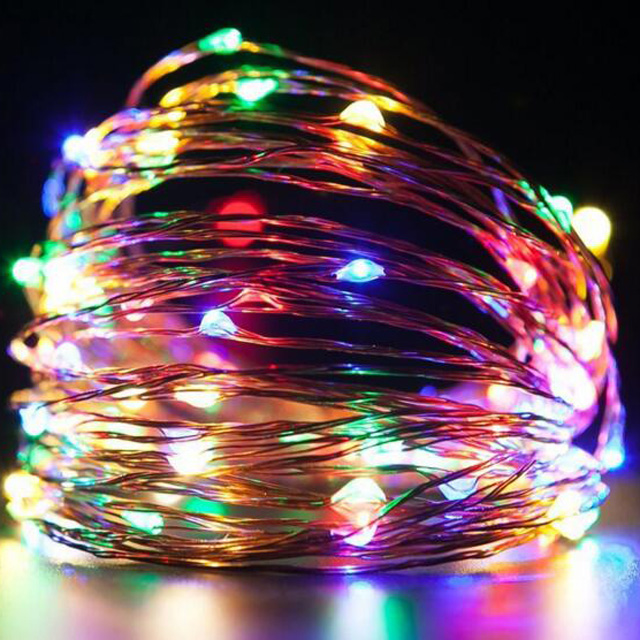 Waterproof Outdoor or Indoor String Lights Battery Operated Christmas lighting Decorative rgb led curtain lights