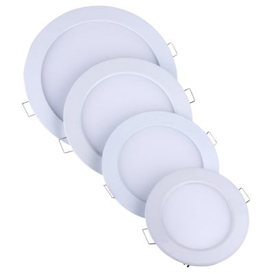 Round rechargeable LED light panel ceiling housing