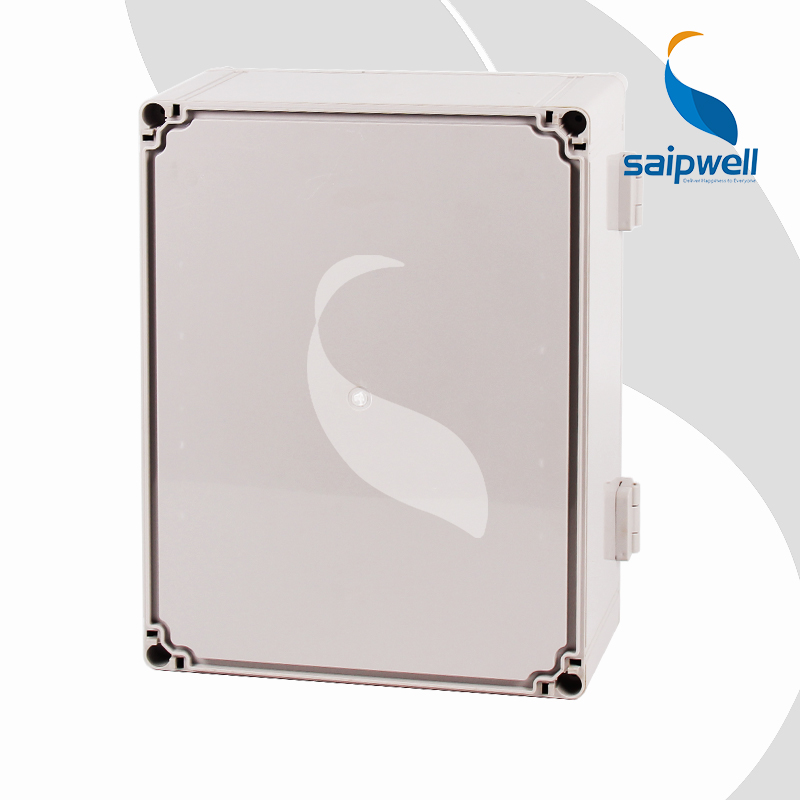 Saipwell/Saip IP66 abs plastic enclosure light grey color door lock industrial waterproof outdoor cabinet