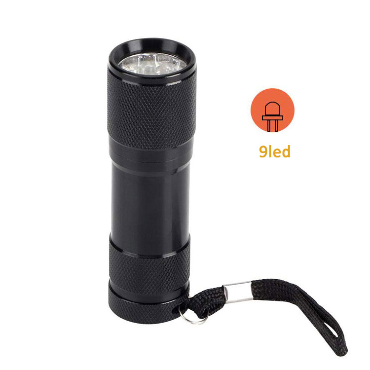 Portable Mini Torch Flashlights LED Torches Lights 9 LED Flashlight