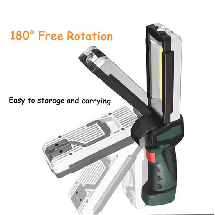 Flexible Magnetic Inspection Lamp Torch USB Rechargeable Garage COB LED Work Light