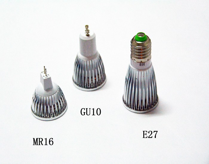 led spotlight bulb 3W 4W 5W 7W GU10 MR16 E27 led spot light lamp cup radiato shell heat sink led light