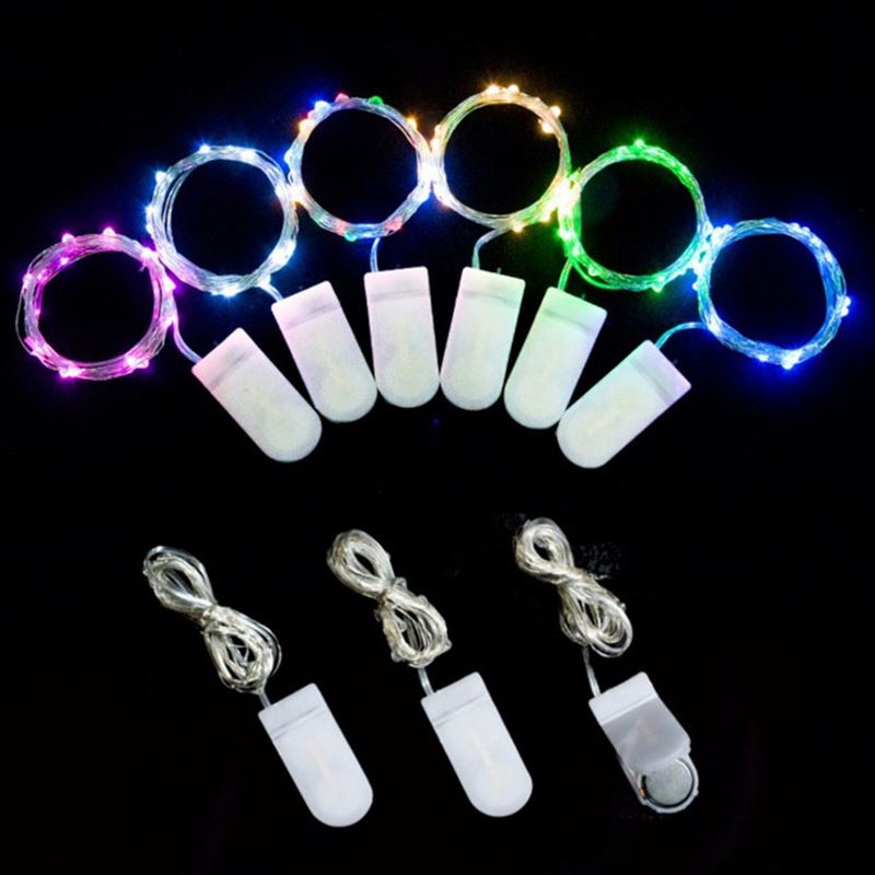 China high quality CR2032 button battery operated mini copper wire LED fairy string lights