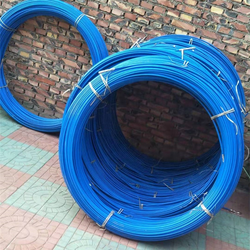 8mm 150m blue traceable coopper wire duct rodder for cable pulling