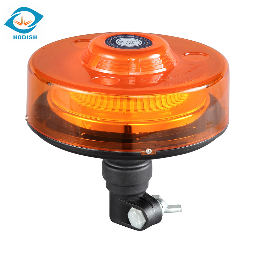 48W Flash Warning Beacon LED Strobe Light DC 12V 24V with Magnetic Flexible Din Pole