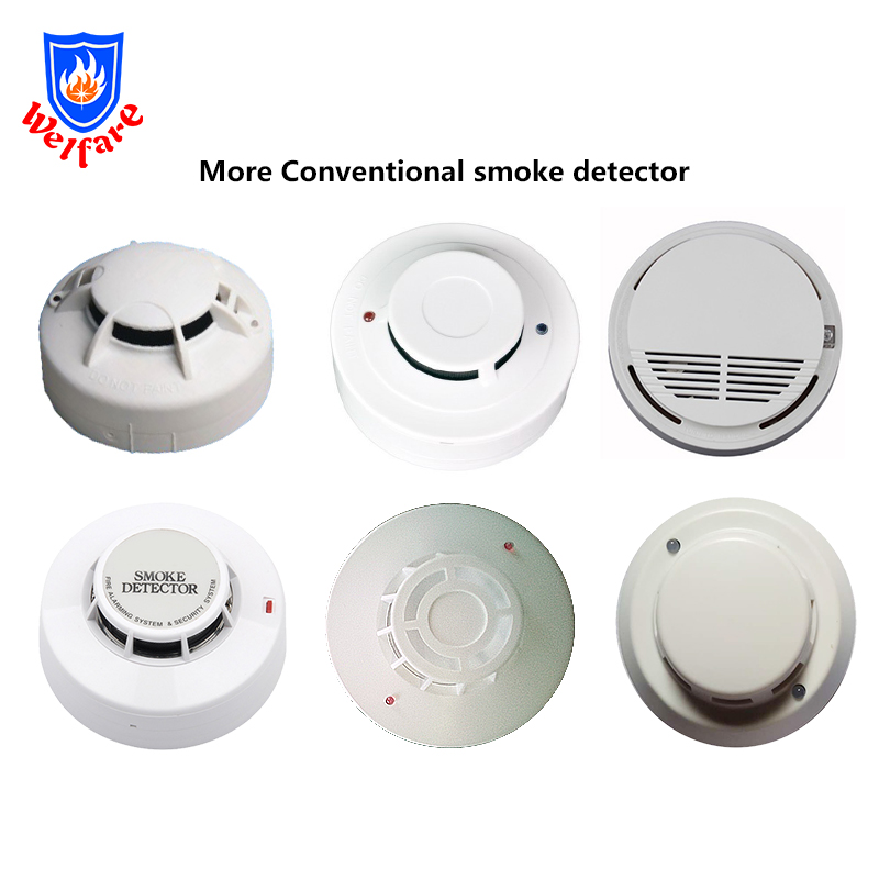 Sound and light alarm smoke detector