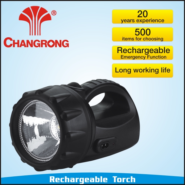 rechargeable long distance super bright led torch