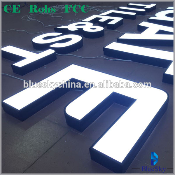 Factory! Good Price stainless trim channel outdoor advertising led marquee signs