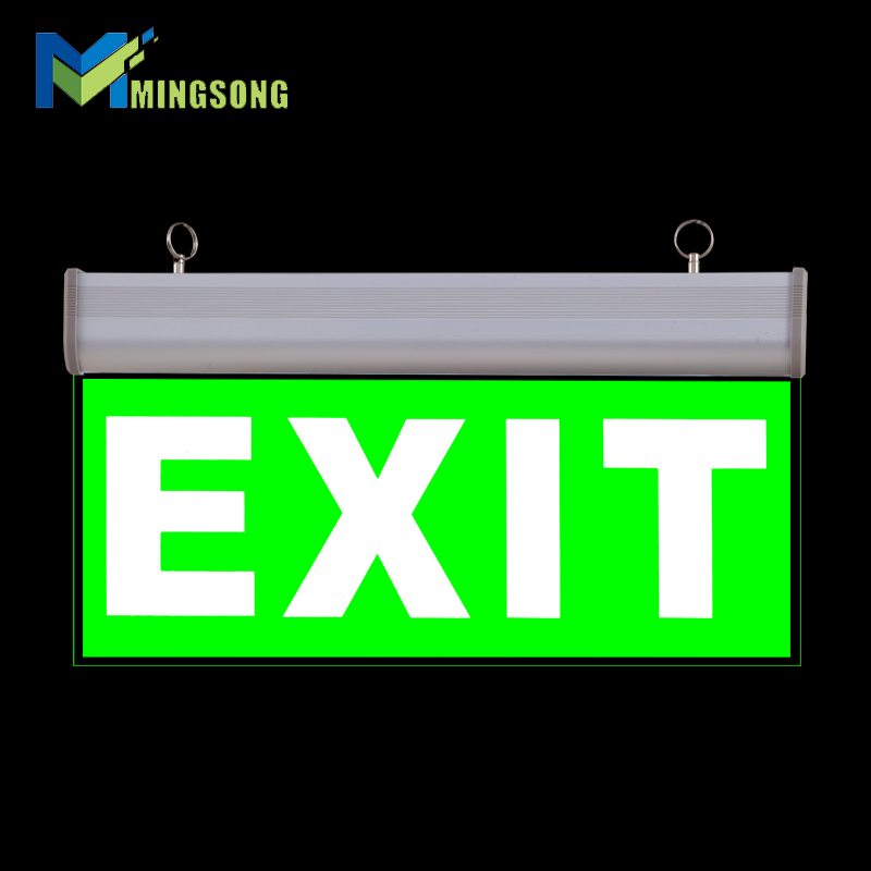 CE ROHS factory price acrylic Silk-screen printing engraving LED Fire Emergency Exit sign Light