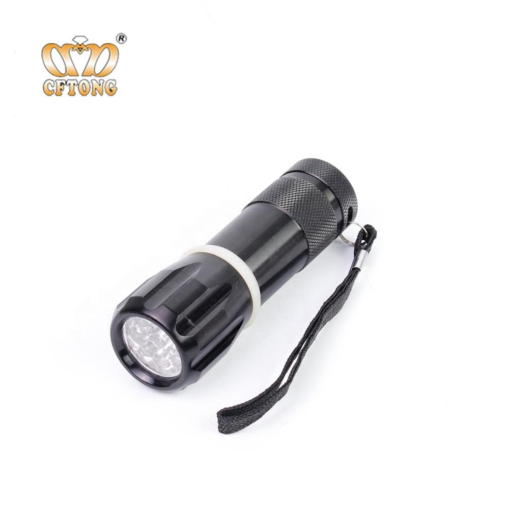 Colorful Aluminum 9 LED AAA Pocket LED Flash Light