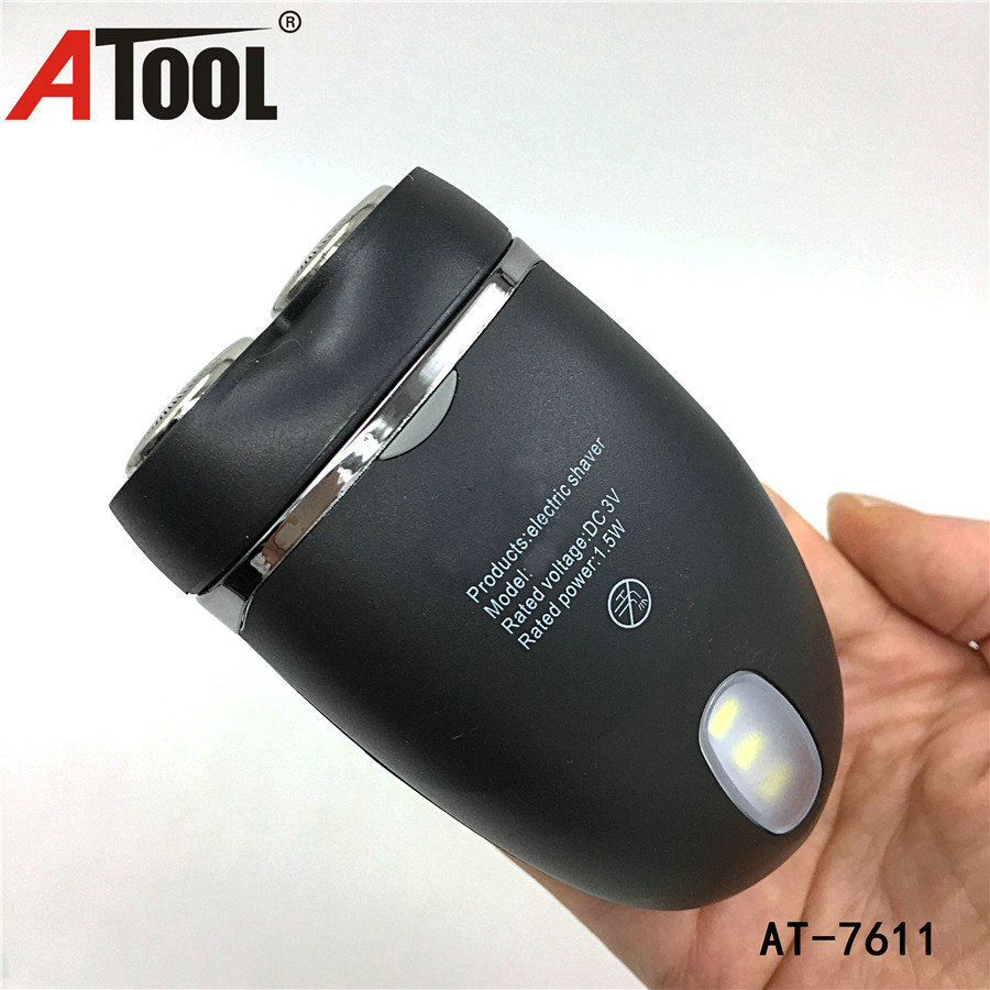 AT-7601 Electric Shaver with led 2*AA shaver