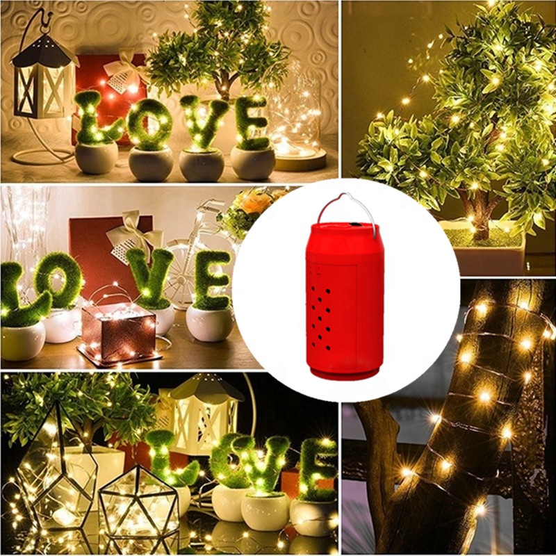 Decoration Lamp Christmas Festival Party Tree Decorative 10M 100leds RGB Led Copper Wire String Light