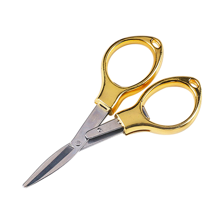 Mini Stainless Steel Folding Scissors Key chain Fishing Scissor Camping  Cutter Tool