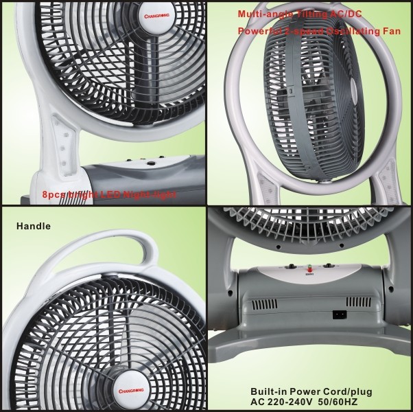 solar 12 inch electric fan battery operated fan with mobile phone charger