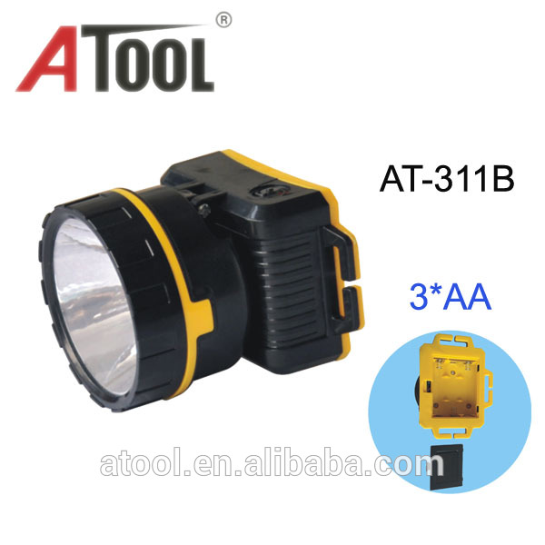 Atool rechargeable headlamp plastic portable led headlight for fishing and camping