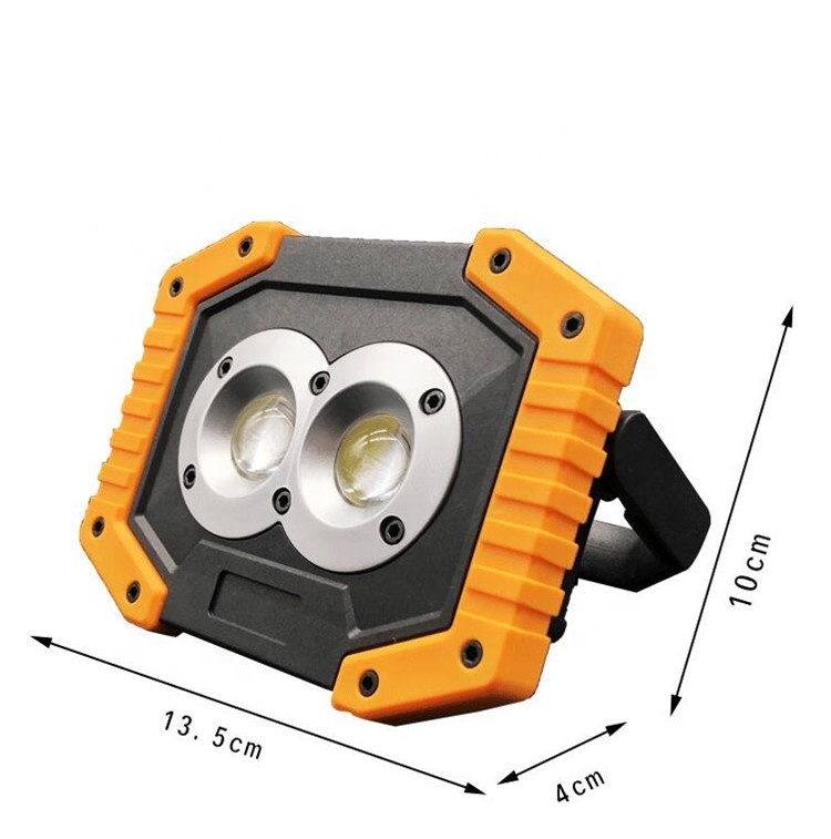 Multi-function emergency light COB 20W portable work light flashlight USB charging LAMP