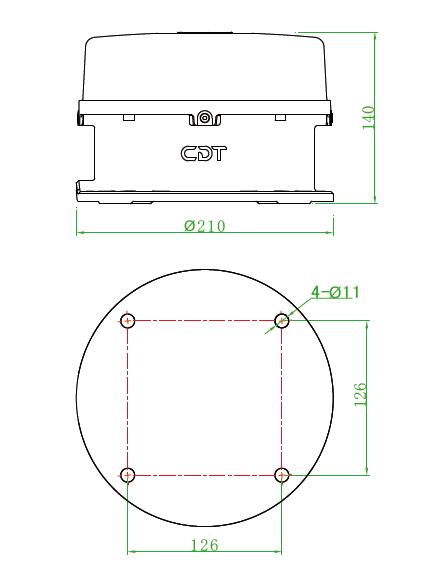 PORTABLE HELIPORT WARNING BEACON LIGHT FOR RUNWAYS AND TAXIWAYS WITHIN AIRPORTS