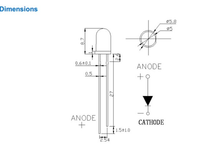 Ultra Violet 5MM UV LED 365nm LED diode 5mm uv led ultra bright