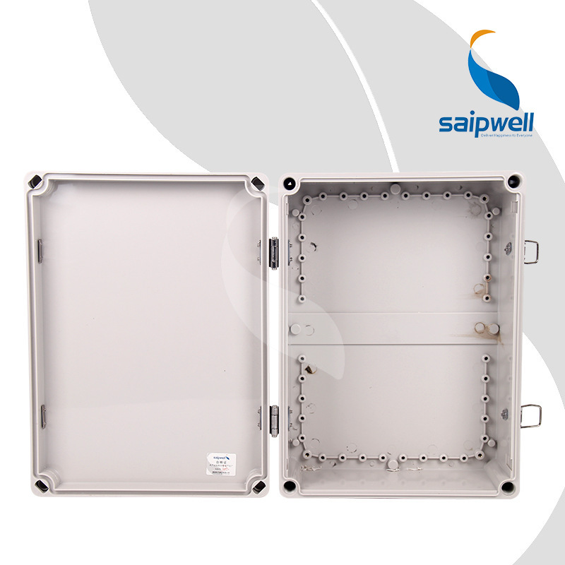 SAIPWELL Y IP66 SP-002-382813 380*280*130 ABS Enclosures With Metal Clasp Outdoor Use Electrical Distribution box