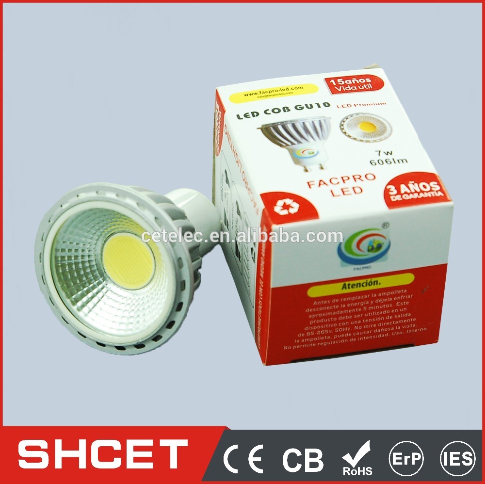 AC85-265V Led Lighting E27/MR16/GU5.3/GU10/E14 CET-057F COB 3W Equiv 10W Incandescent LED Spot light