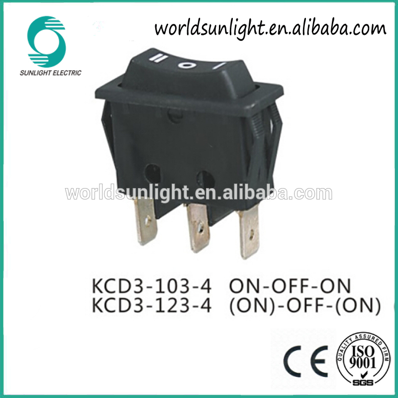 CQC KCD3-103 on-off-on 3 position kcd3 micro rocker switch