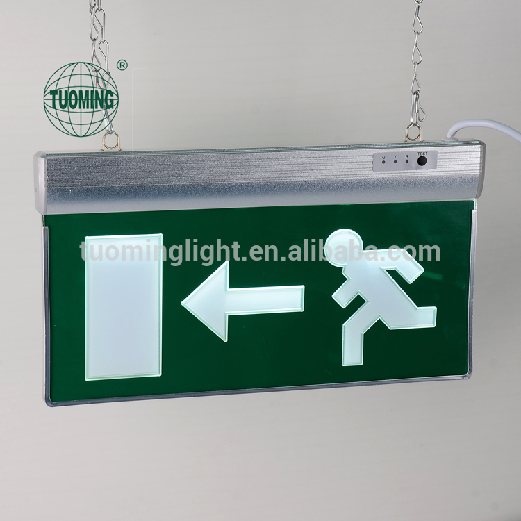 Wide voltage exit sign light board/fire exit light/acrylic sign board