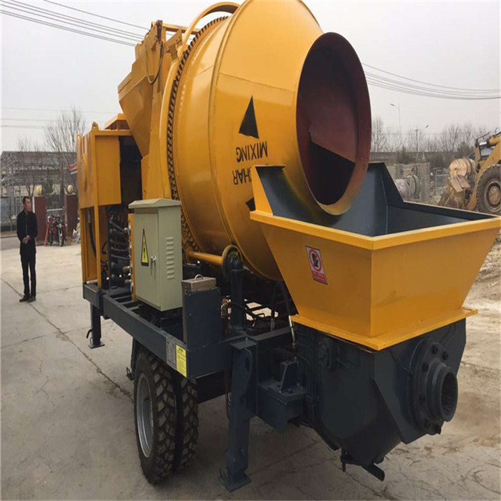 electric concrete pump/mobile concrete mixer with pump/trailer concrete pump