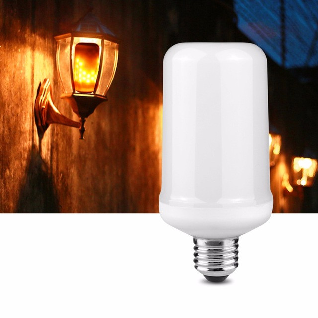 AC85-265V LED LED Flame Effect Fire Light Bulbs E27 E14 5W 3modes Safe And Energy-saving LED Light Bulb