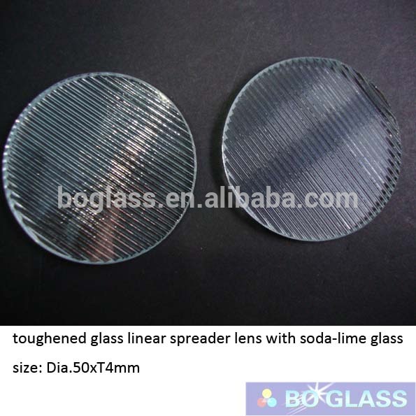 Par 30 linear spread lens for lighting, glass cover