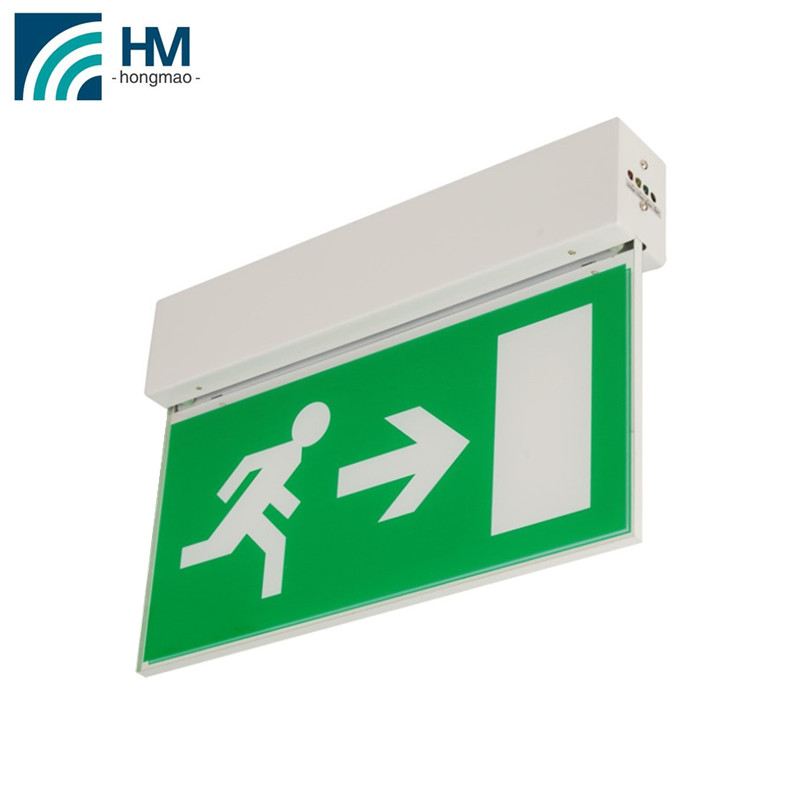 Acrylic Running Man LED Edge Lit Exit Sign emergency exit sign