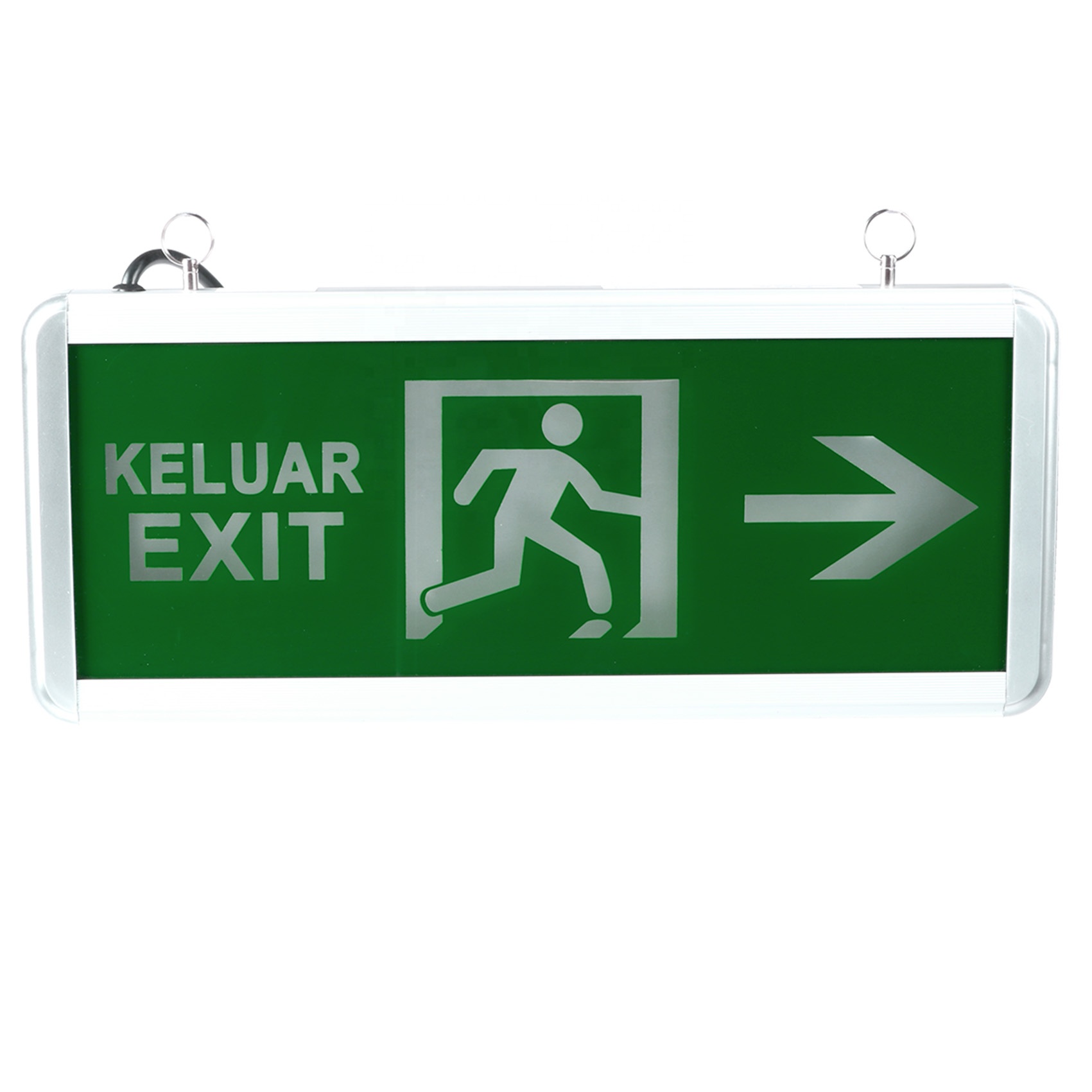 Double sides 1W CE,RoHS wall mounted LED emergency exit sign light