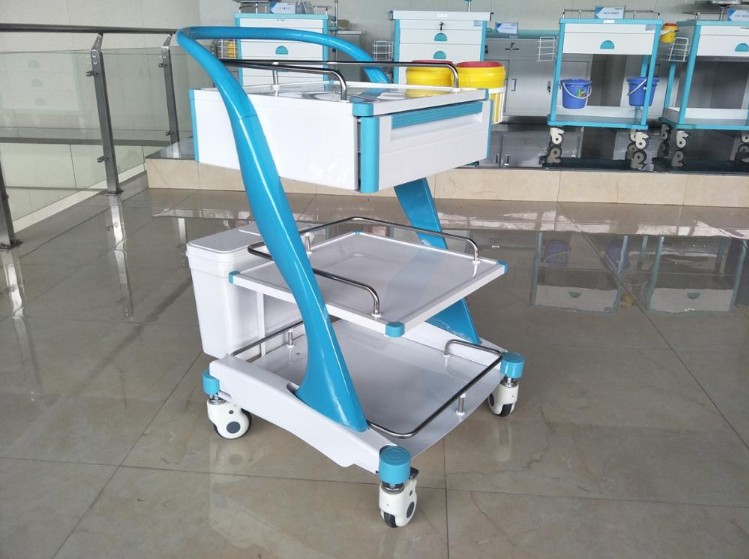ABS mobile material hospital treatment trolley