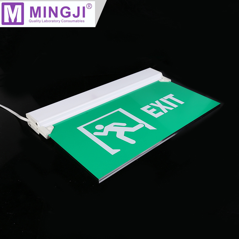 Durable ceiling mounted emergency exit sign green exit sign