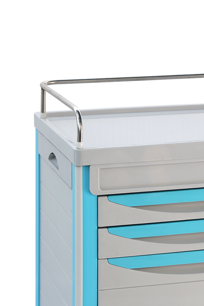 Medical multifunctional Nursing Trolley medical cart with wheels & drawer nurse trolley cart