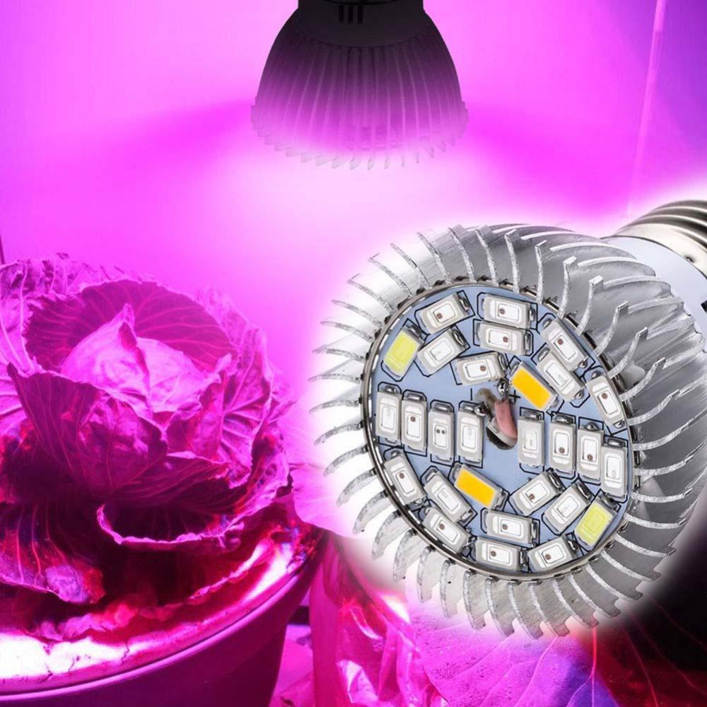 28W Full Spectrum E27 Led Grow Light Growing Lamp Light Bulb For Flower Plant fruits led lights Grow Lamp for Greenhouse