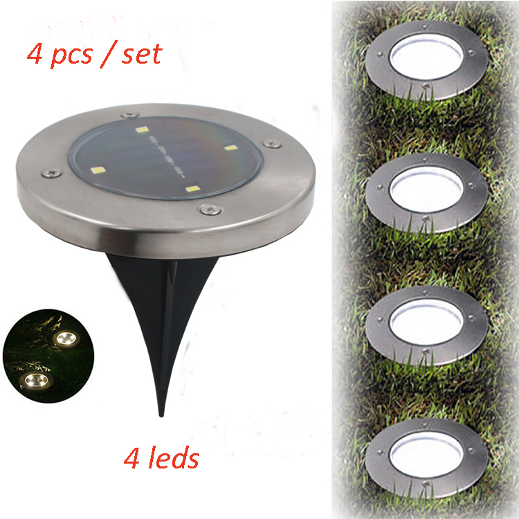 Solar Panel LED Underground Light Landscape Garden Yard Path Lawn Solar Lamps Outdoor Grounding