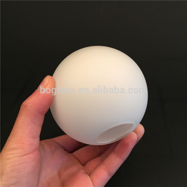 Frosted opal shinny/matte white glass ball light lamp cover