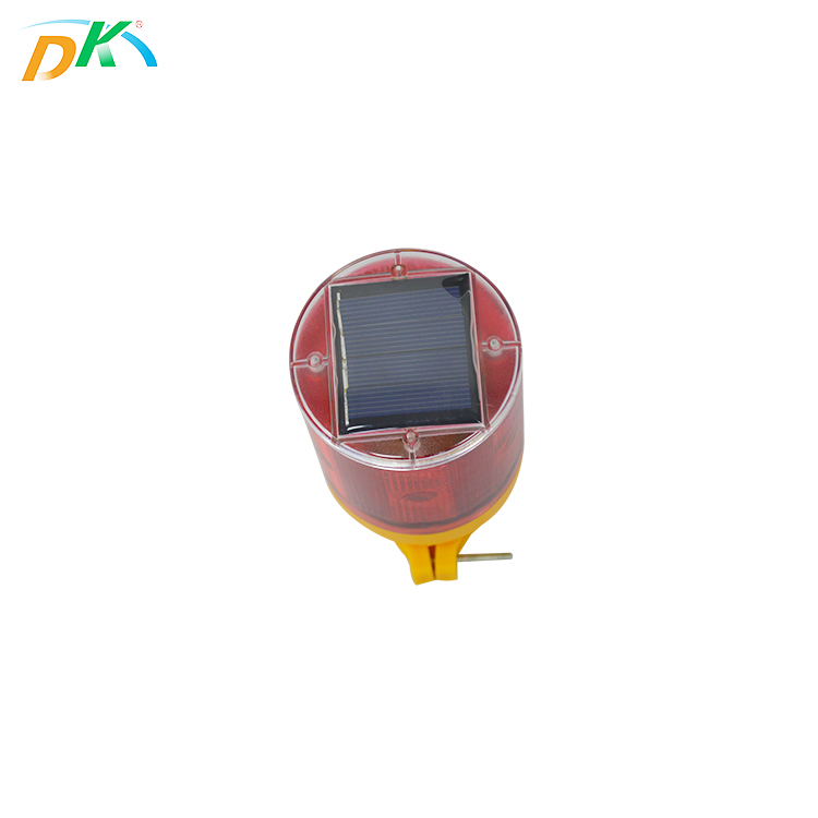 DK LED New Product Solar LED Beacon Flashing Barricade Indicator  Warning Lamp