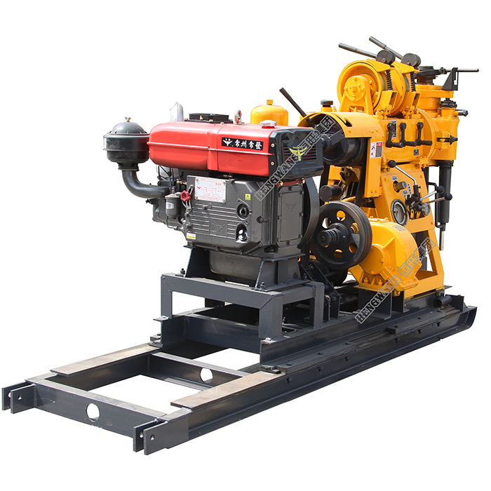 Diesel engine deep water well borehole drilling machine